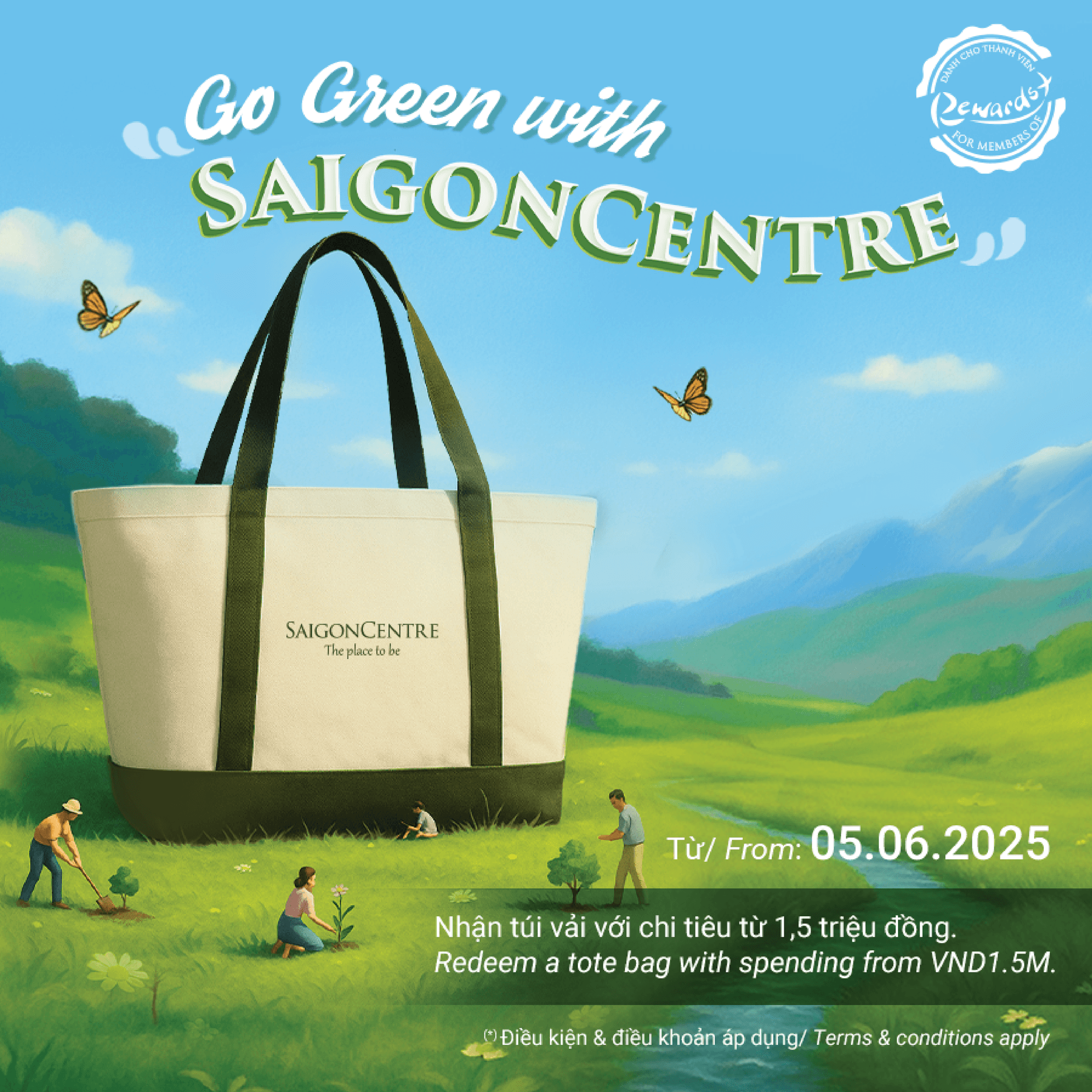 GO GREEN WITH SAIGON CENTRE