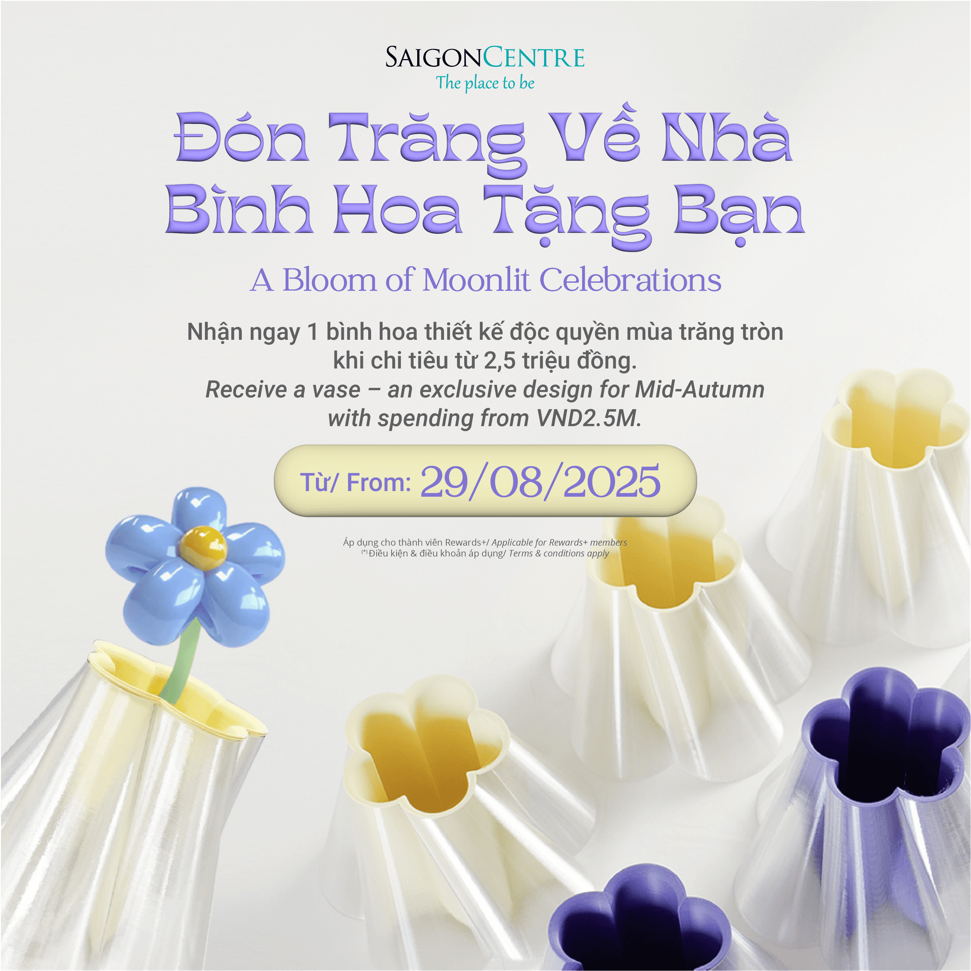 ĐÓN TRĂNG VỀ NHÀ - BÌNH HOA TẶNG BẠN