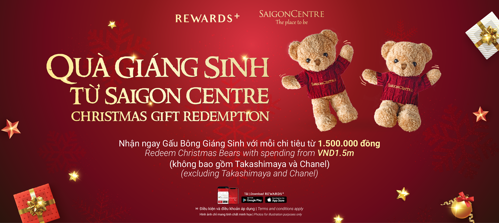 QUÀ GIÁNG SINH TỪ SAIGON CENTRE