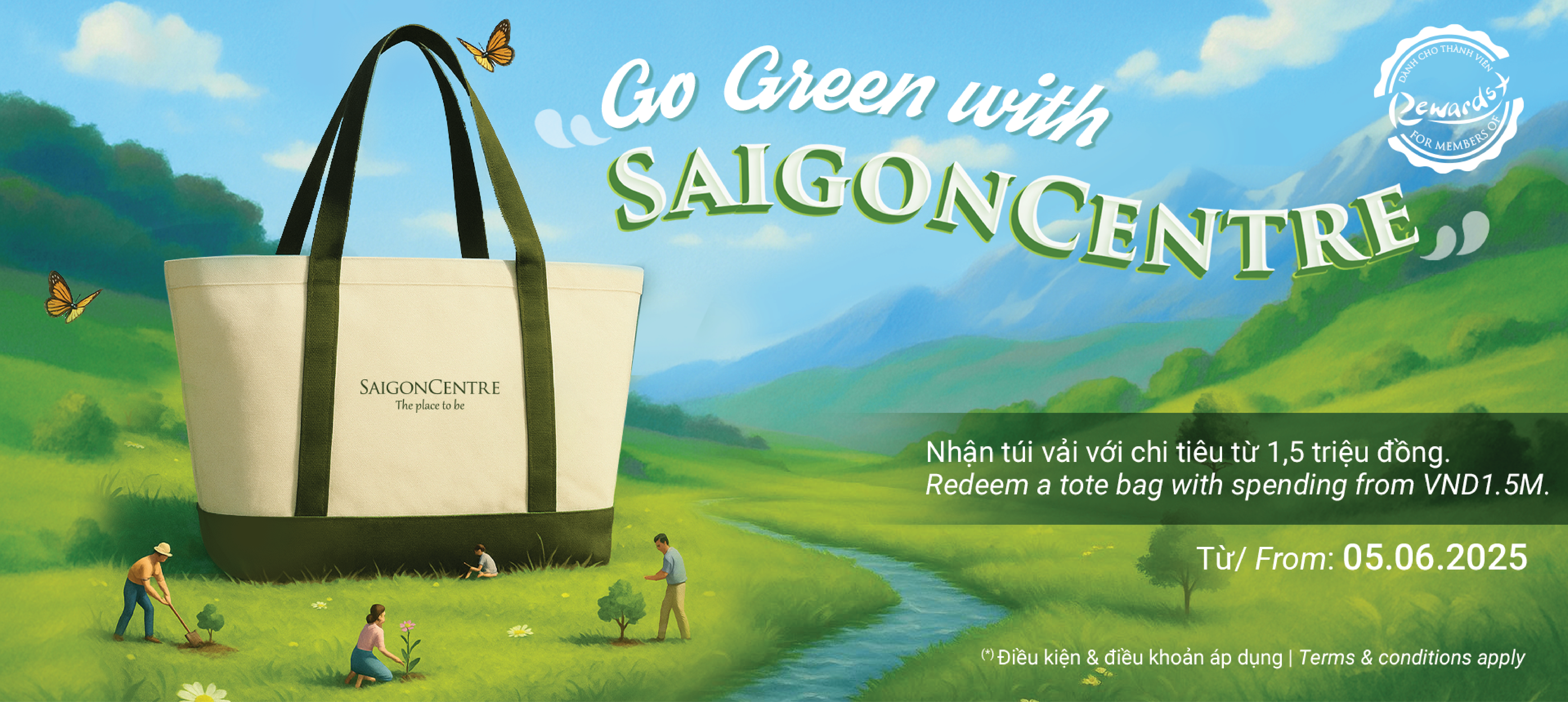 GO GREEN WITH SAIGON CENTRE