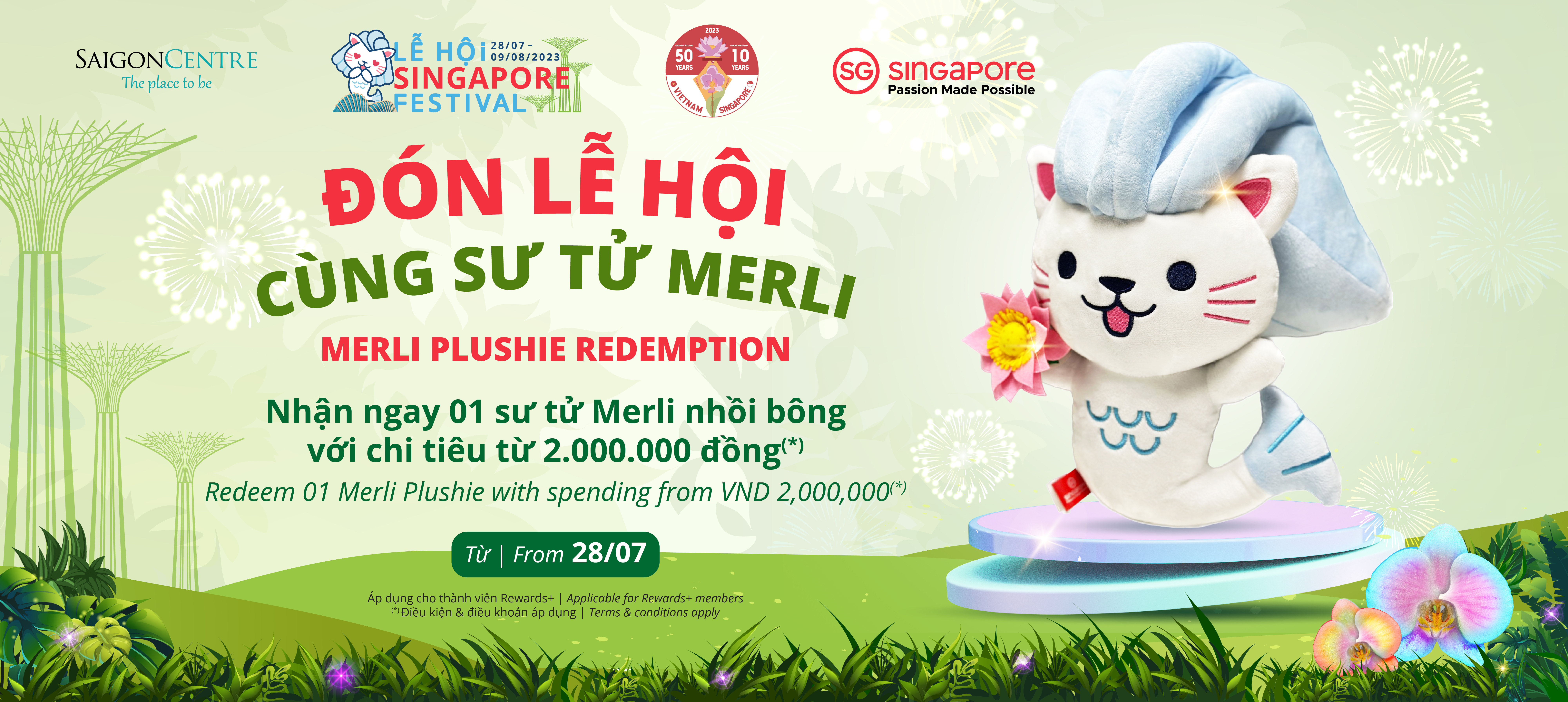 ĐÓN LỄ HỘI CÙNG SƯ TỬ MERLI