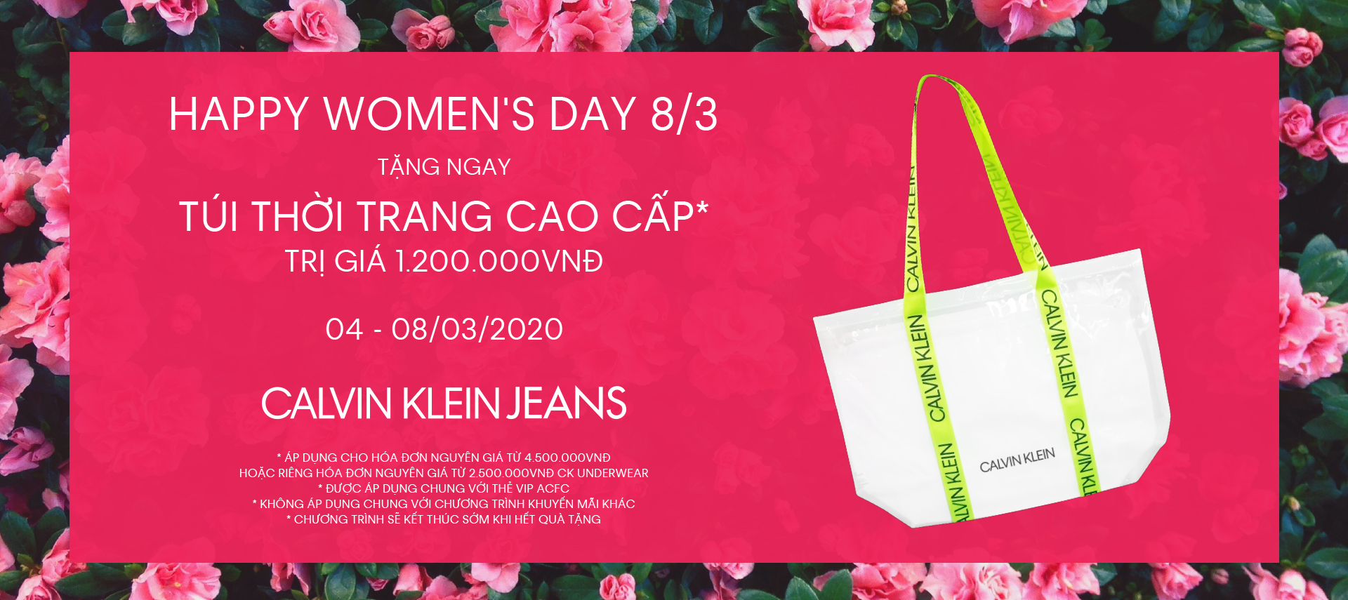 ƯU ĐÃI 08/03 TỪ CK