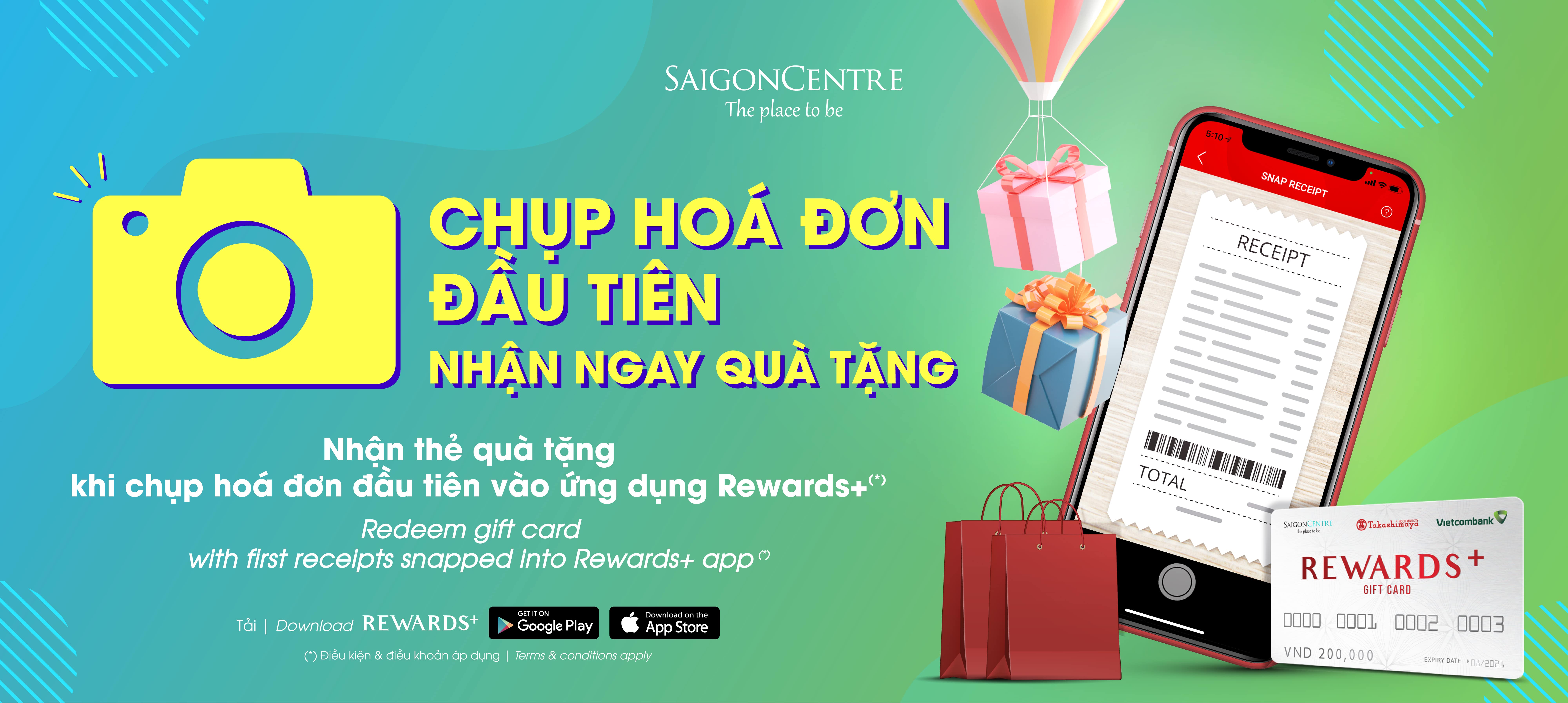 CHỤP HÓA ĐƠN ĐẦU TIÊN – NHẬN NGAY QUÀ TẶNG