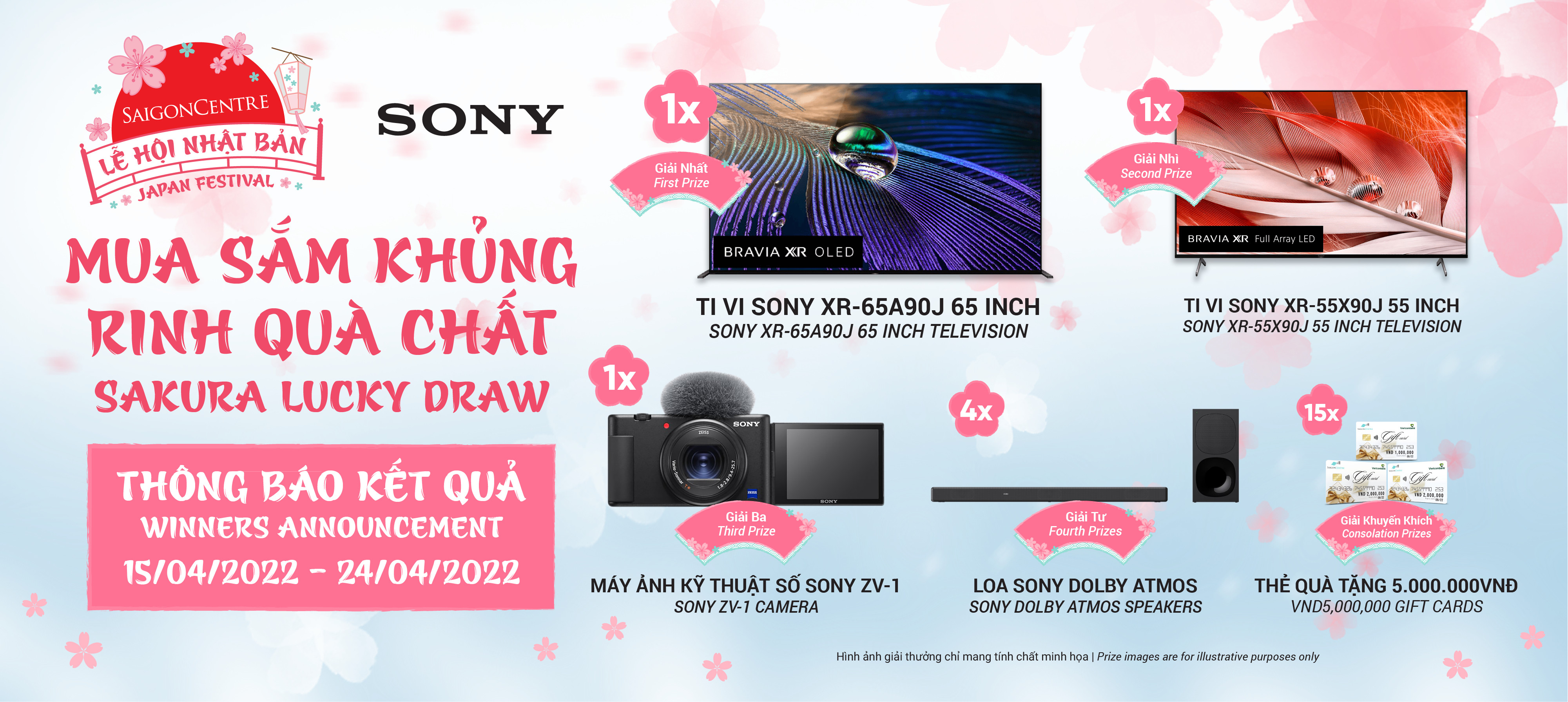 THÔNG BÁO KẾT QUẢ CHƯƠNG TRÌNH “MUA SẮM KHỦNG - RINH QUÀ CHẤT”