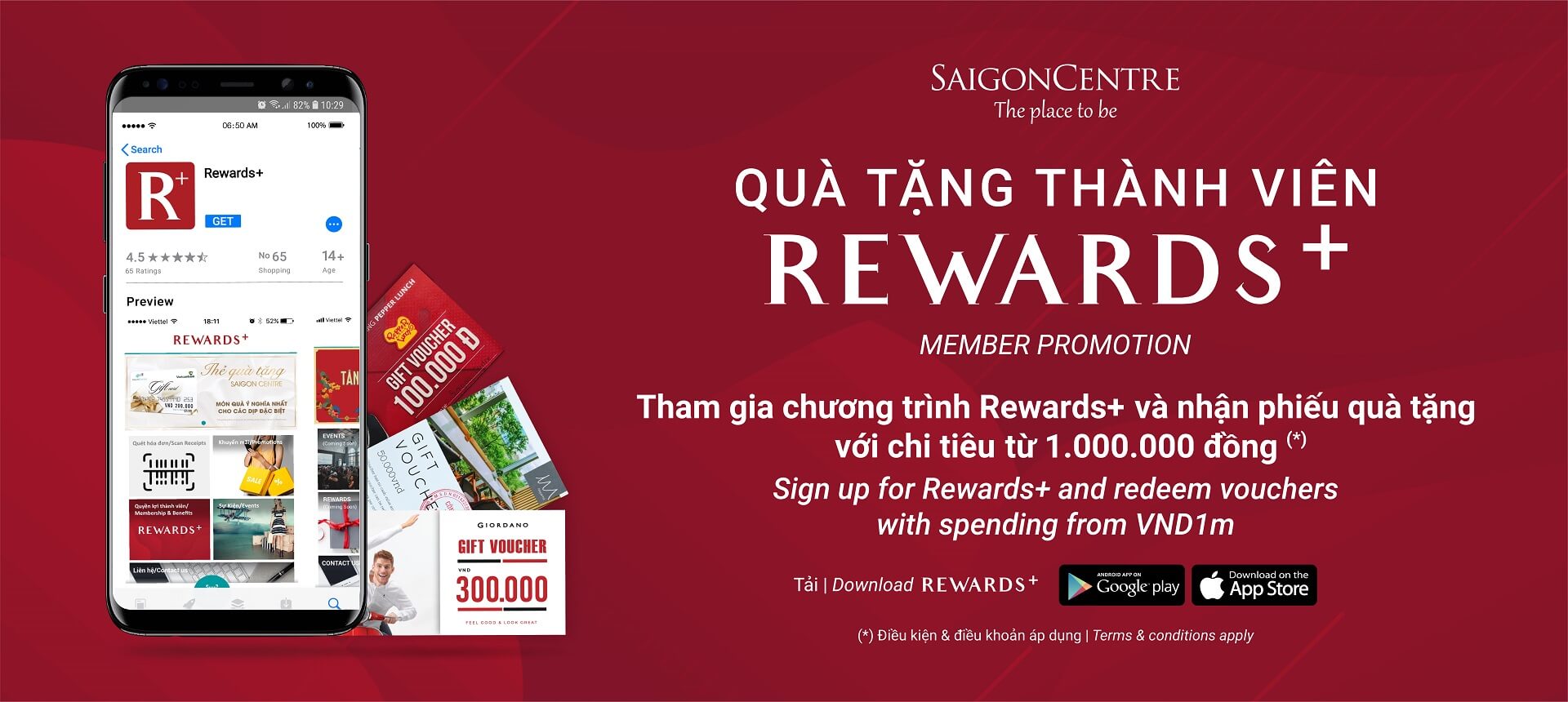 ƯU ĐÃI THÀNH VIÊN REWARDS+