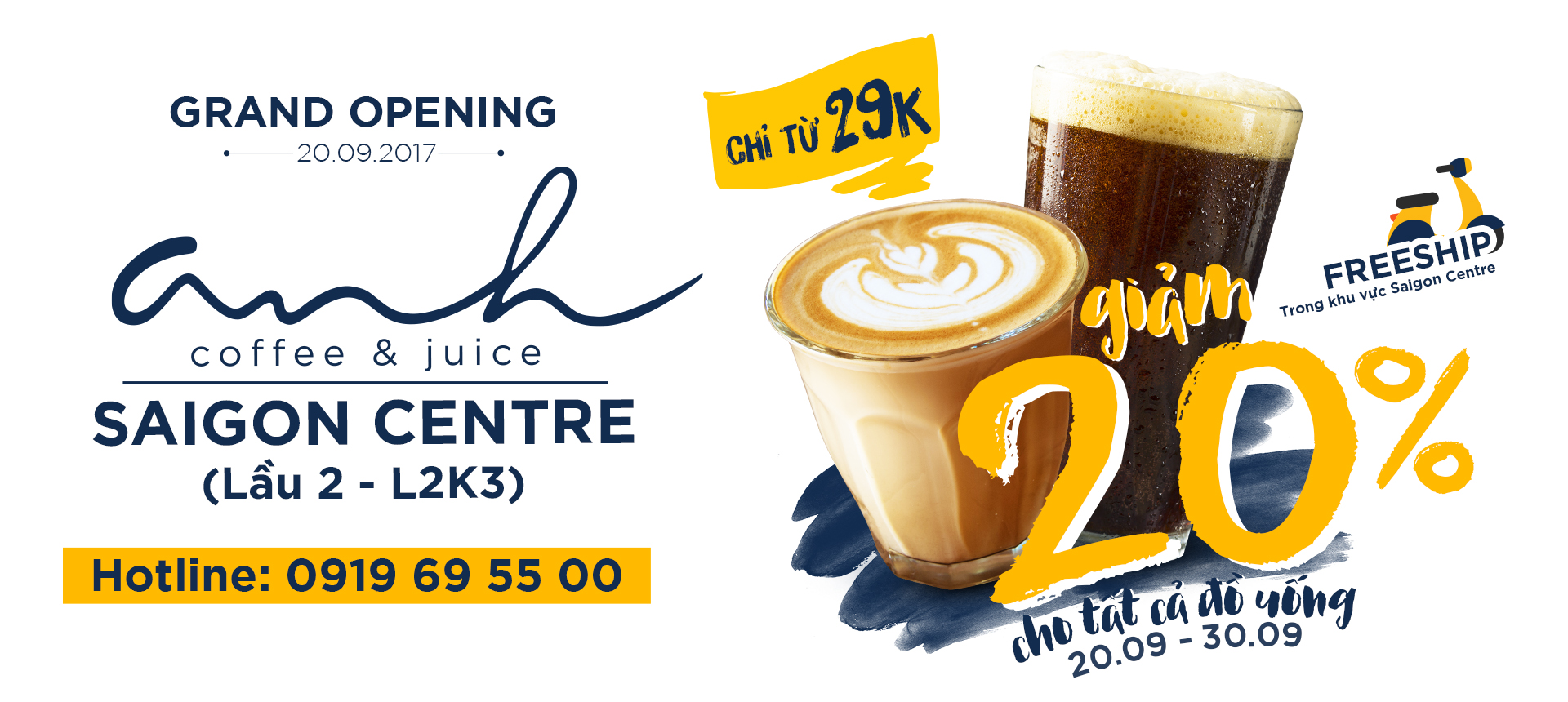 KHAI TRƯƠNG Anh coffee - juice